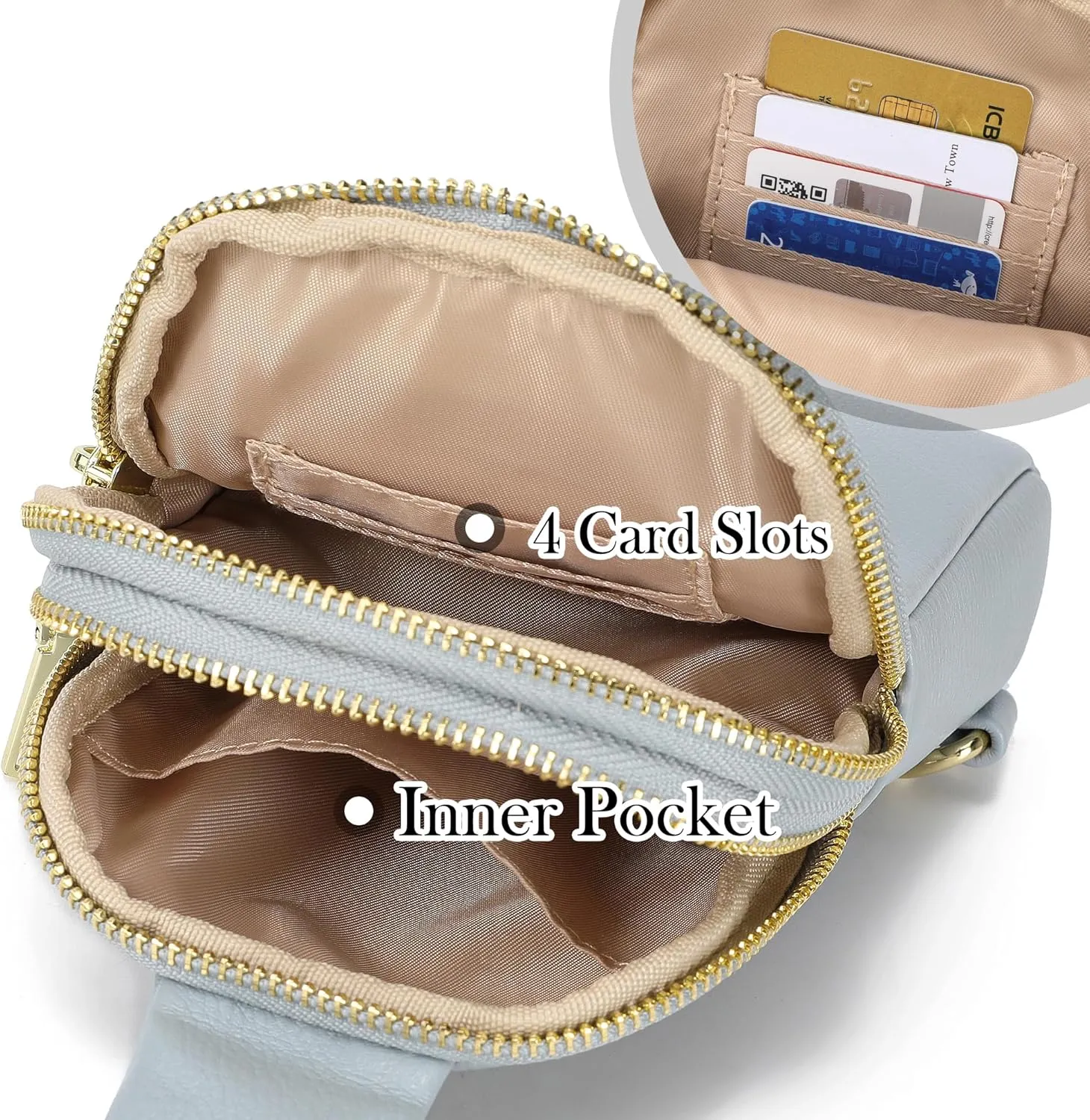 Haytijoe Small Crossbody Sling Bag for Women Travel Purses Anti Theft Cross Body Bag for Woman Fanny Packs