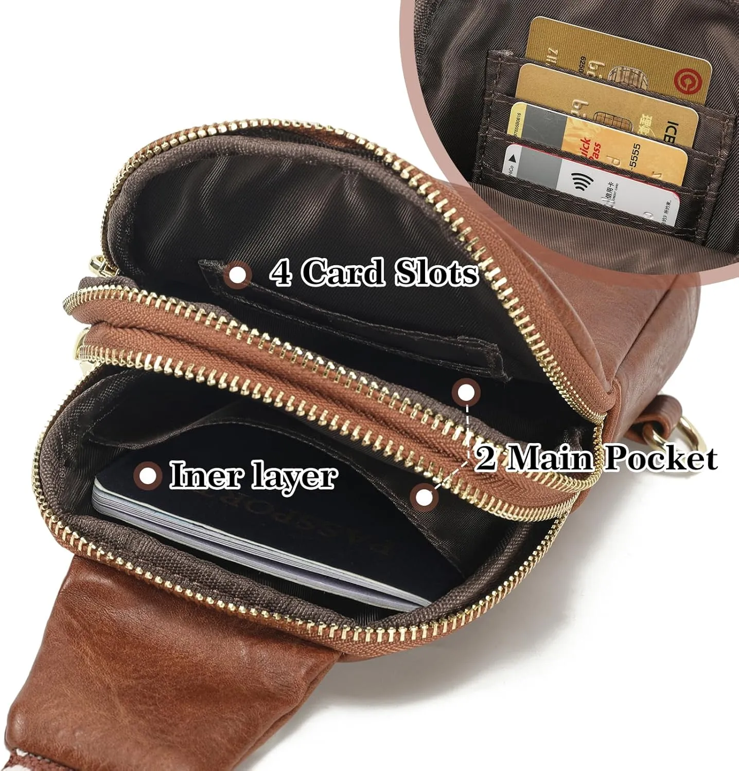 Haytijoe Small Crossbody Sling Bag for Women Travel Purses Anti Theft Cross Body Bag for Woman Fanny Packs