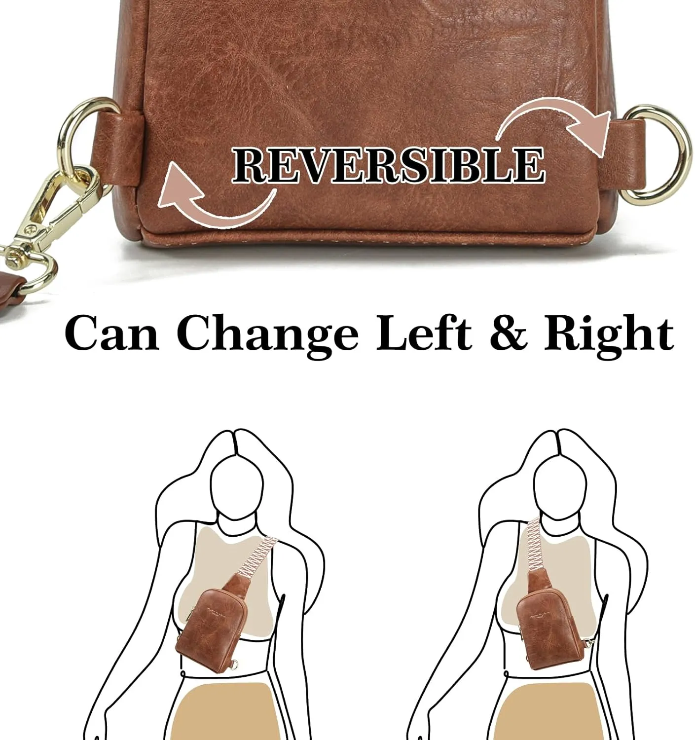 Haytijoe Small Crossbody Sling Bag for Women Travel Purses Anti Theft Cross Body Bag for Woman Fanny Packs