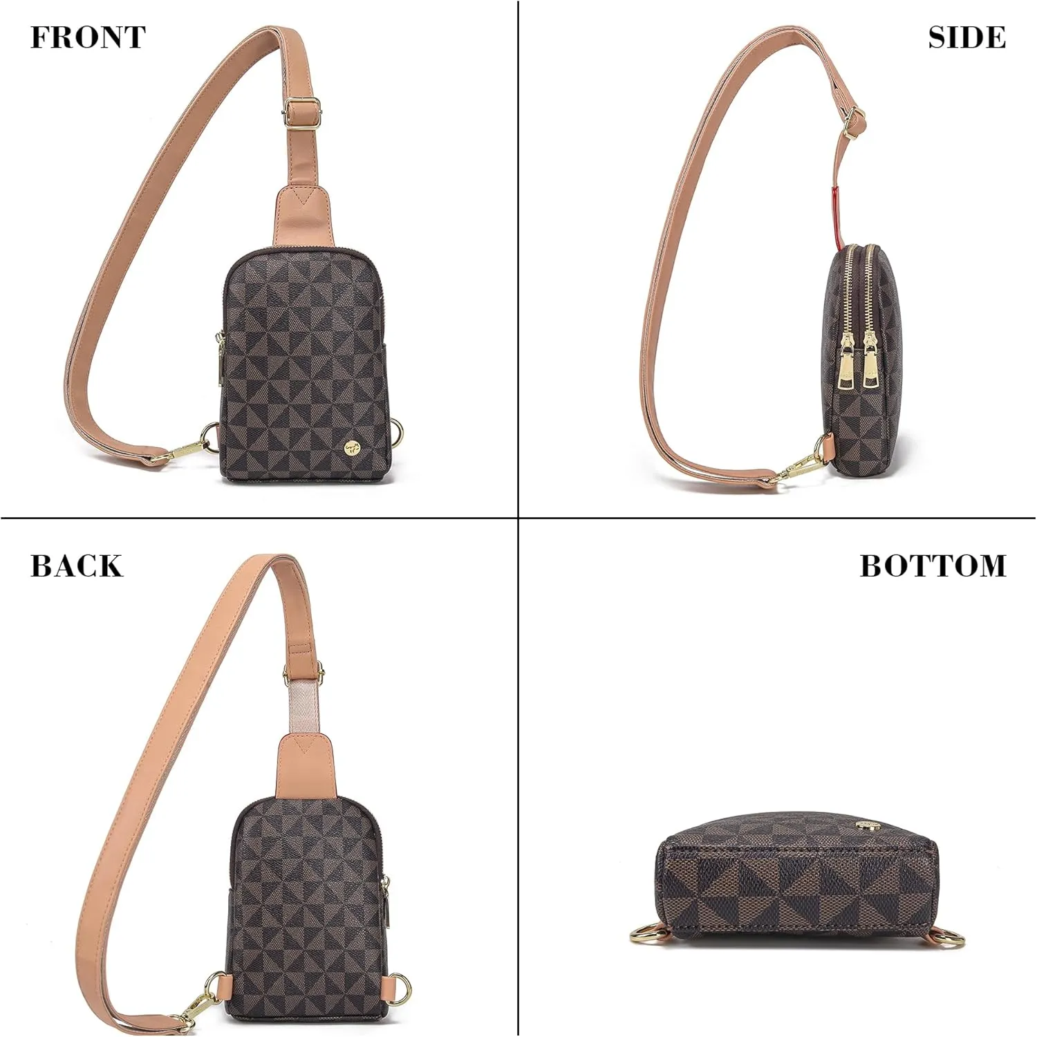 Haytijoe Small Crossbody Sling Bag for Women Travel Purses Anti Theft Cross Body Bag for Woman Fanny Packs