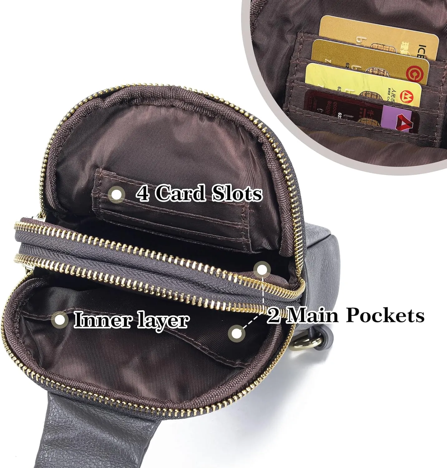 Haytijoe Small Crossbody Sling Bag for Women Travel Purses Anti Theft Cross Body Bag for Woman Fanny Packs