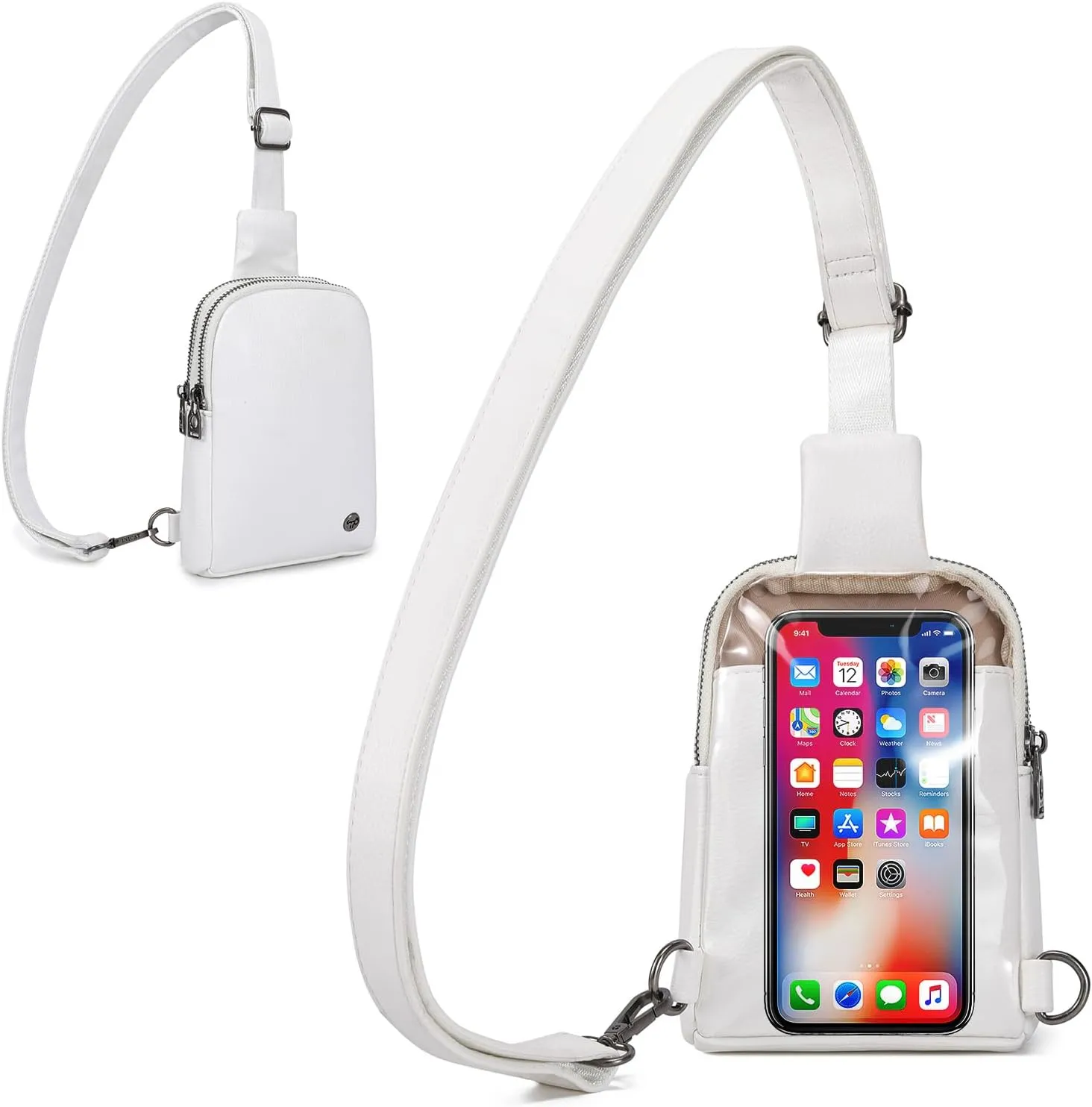 Haytijoe Touchscreen Sling Bag for Women Travel Crossbody Cell Phone Purse Anti Theft Cross Body Bag for Woman