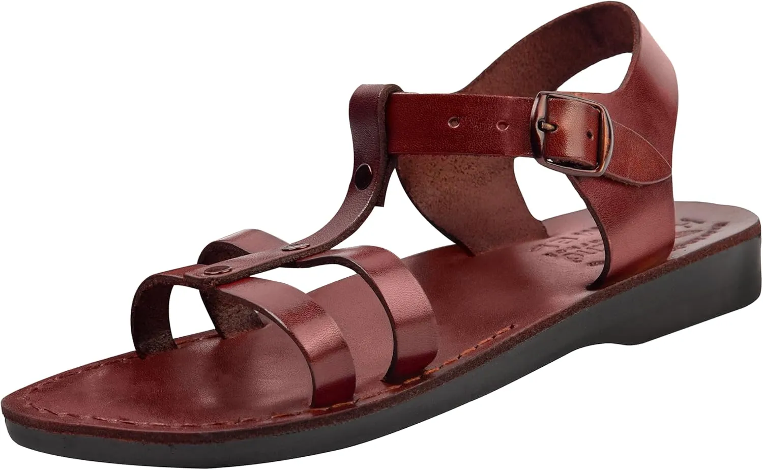 Holy Land Market Men/Women Biblical Jesus Leather Sandals/Slides From Jerusalem (Peter The Fisherman)