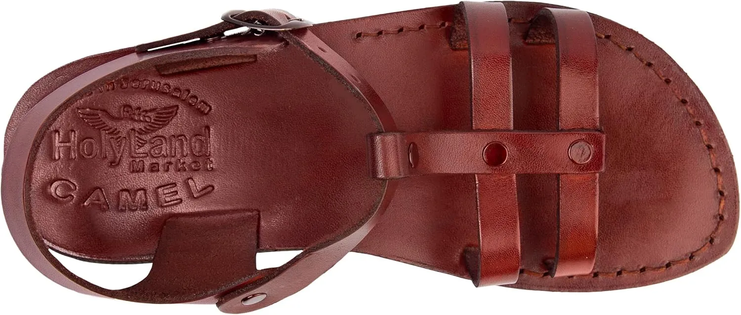 Holy Land Market Men/Women Biblical Jesus Leather Sandals/Slides From Jerusalem (Peter The Fisherman)