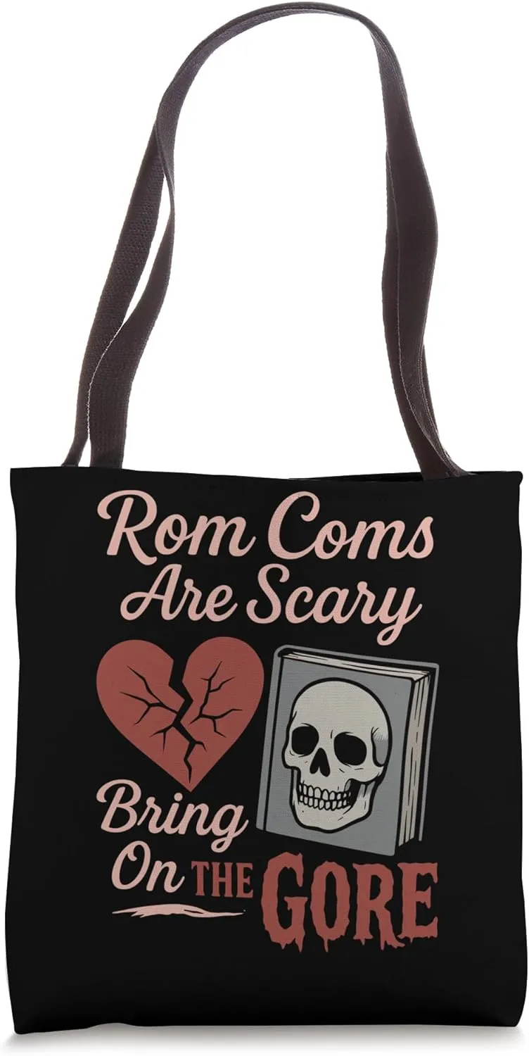 Horror Book Club Creepy Reader Gothic Fiction Thriller Fan Tote Bag