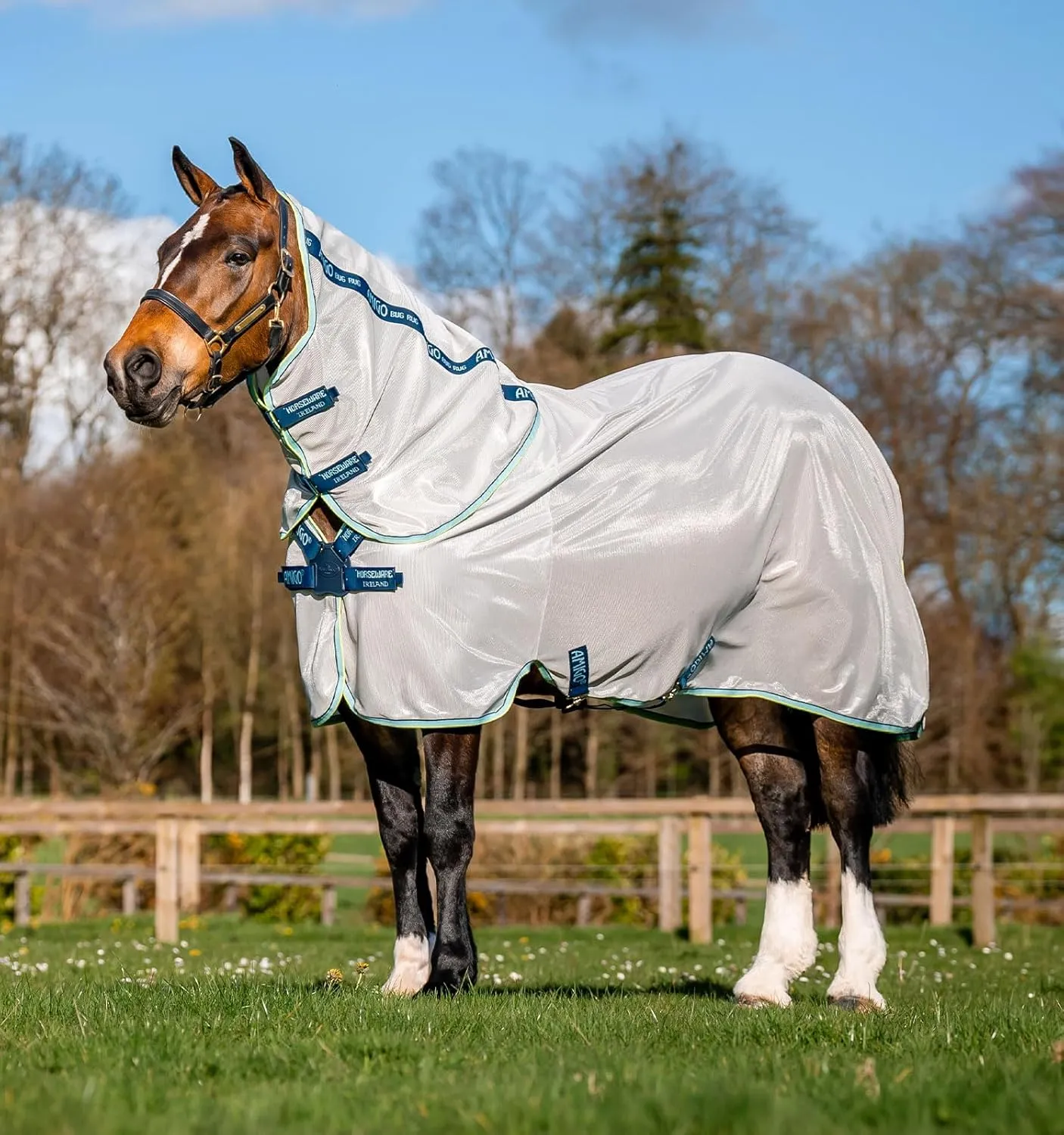 Horseware® Amigo® XL Bug Rug Fly Sheet with Disc Front Closure (0g Light)