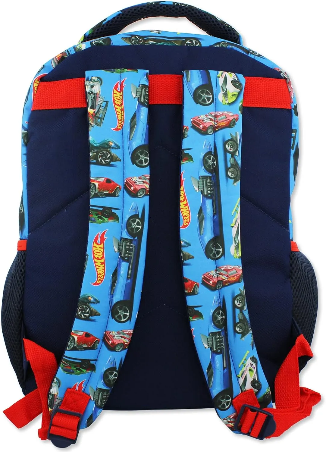 Hot Wheels Race Car Boys 16 Inch School Backpack (One Size, Blue)