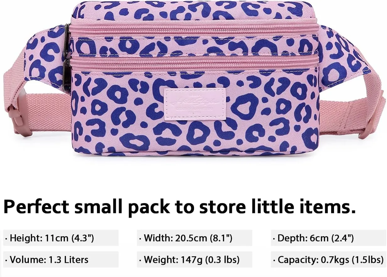 HotStyle 521s Fashion Fanny Pack Small Hiking Waist Bag, 8.0"x2.5"x4.3"