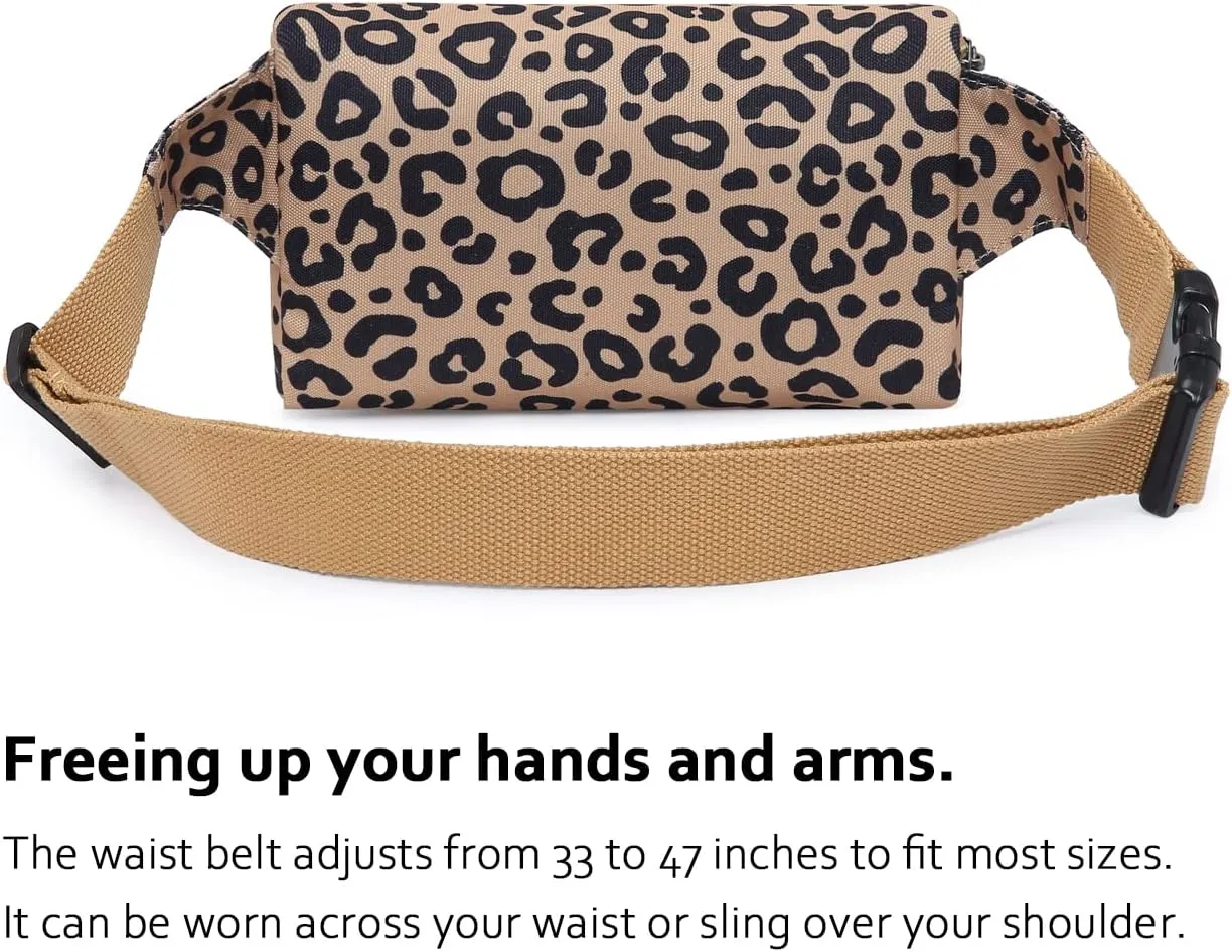 HotStyle 521s Fashion Fanny Pack Small Hiking Waist Bag, 8.0"x2.5"x4.3"