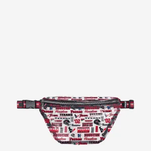 Houston Texans Repeat Retro Print Clear Fanny Pack