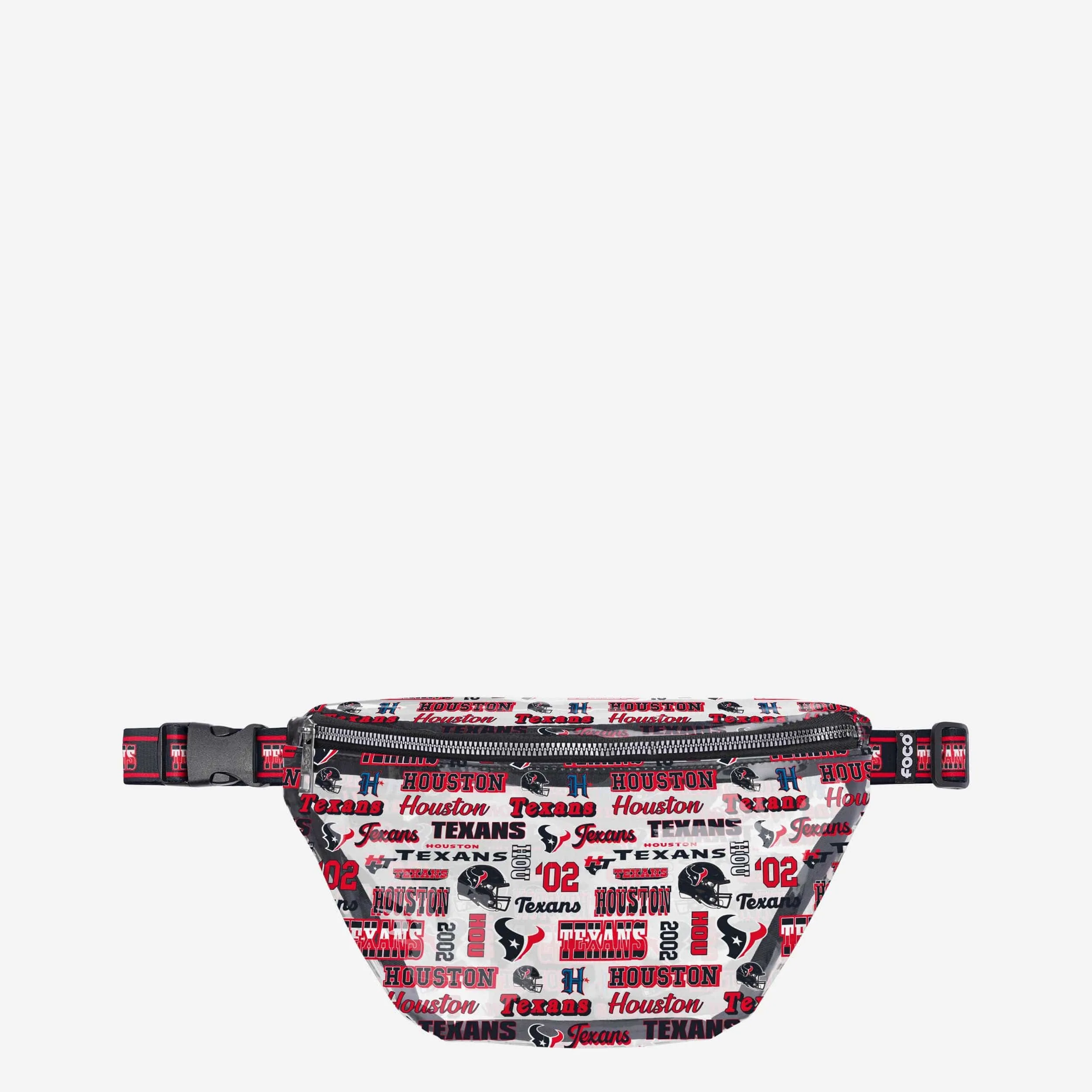 Houston Texans Repeat Retro Print Clear Fanny Pack
