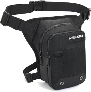 HUANLANG Drop Leg Bag for Men Women Motorcycle Leg Bags Tactical Fanny Pack Outdoor Waterproof Thigh Bag with Leg Strap Removable Leg Harness Bag for Hiking Climbing Cycling Fishing Riding Travel