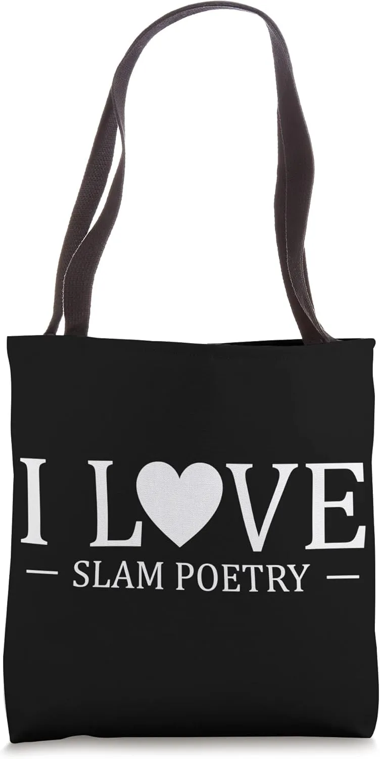 I Love Slam Poetry Tote Bag