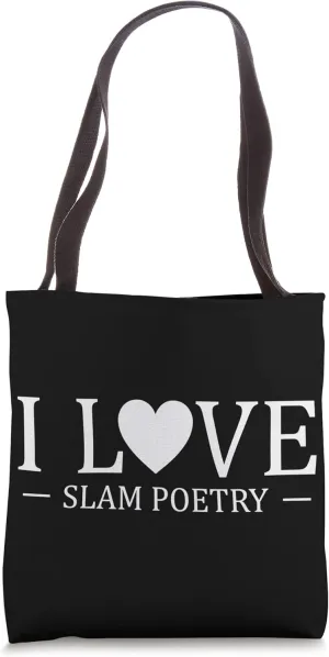 I Love Slam Poetry Tote Bag