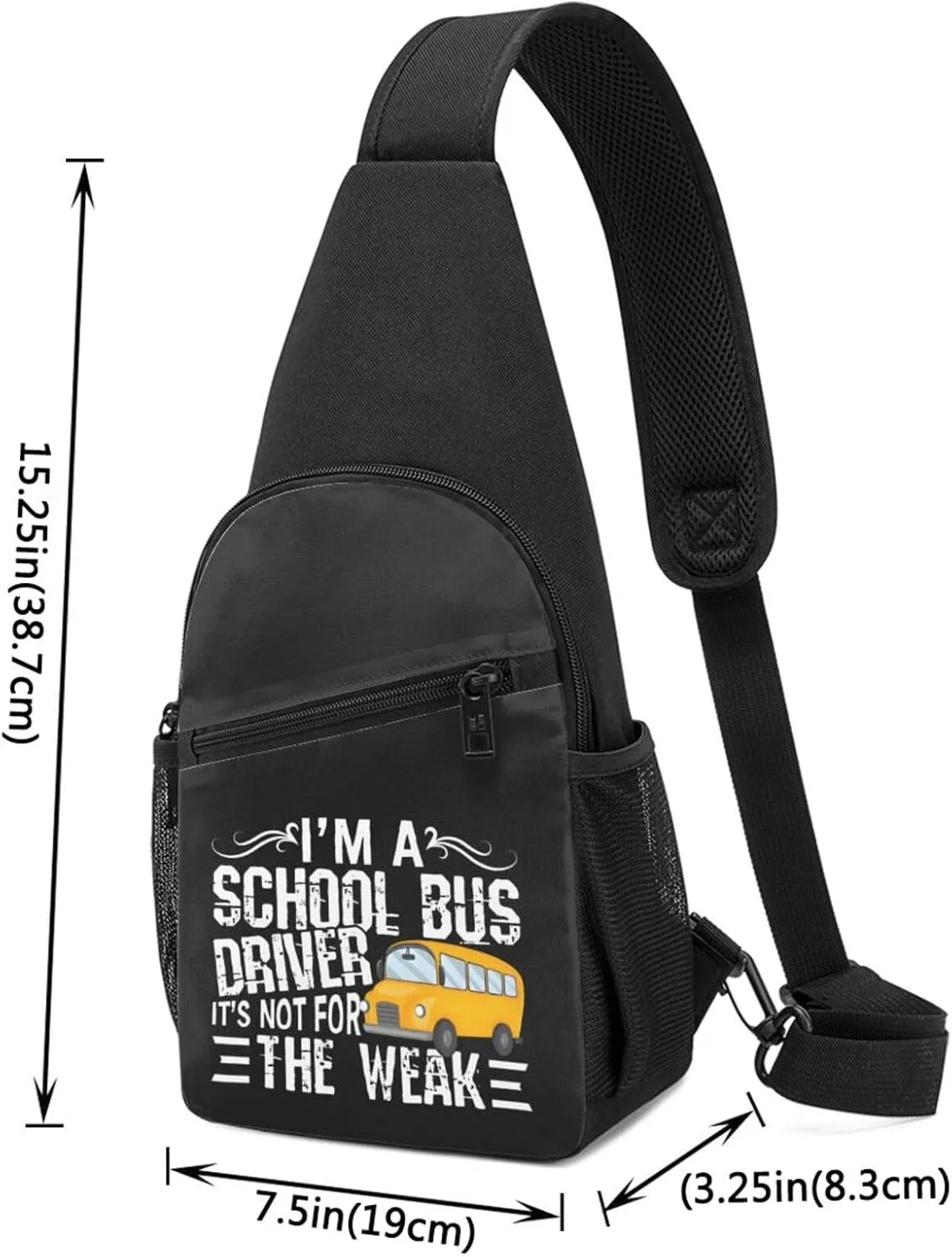 I M A School Bus Driver Is Not For The Weak Adjustable Fanny Pack Waist Bag For Travel Sports