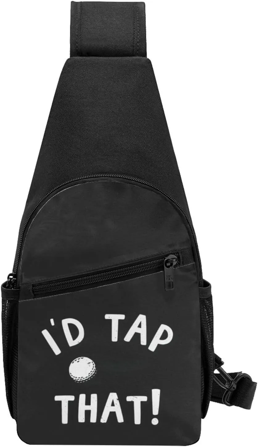 I'D Tap That Golf Adjustable Fanny Pack Waist Bag For Travel Sports