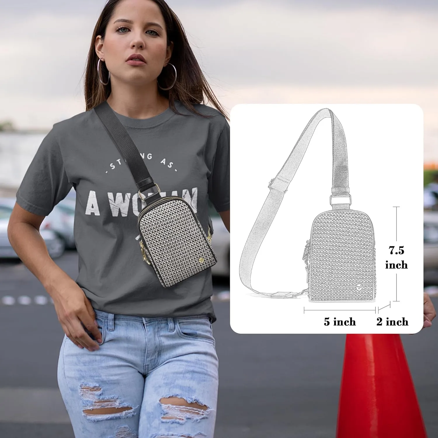 INICAT Summer Straw Bag Small Sling Beach Bag Crossbody Bags for Women