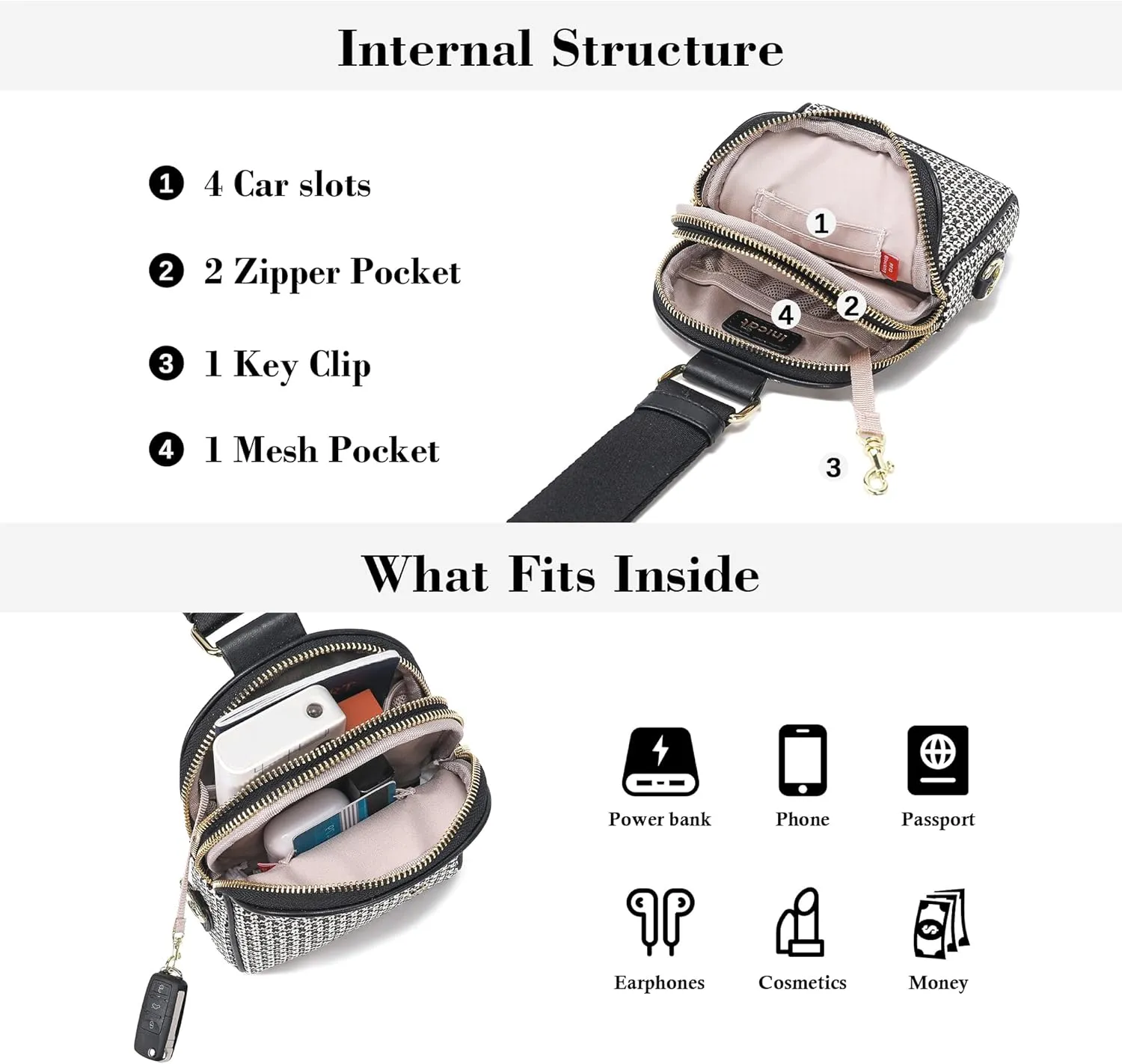 INICAT Summer Straw Bag Small Sling Beach Bag Crossbody Bags for Women