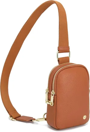INICAT Travel Small Sling Bag Leather Crossbody Bags for Women Fanny Packs Cross Body Bag for Woman Cross Body Purses