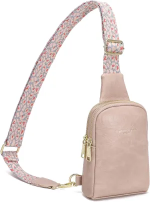 INICAT Travel Small Sling Bag Leather Crossbody Bags for Women Fanny Packs Cross Body Bag for Woman Cross Body Purses