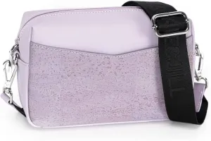 Jackie&Jill Small Crossbody Bags Purses for Women,Cork & Leather Shoulder Handbags with Wide Strap,Top Zipper Camera Bag