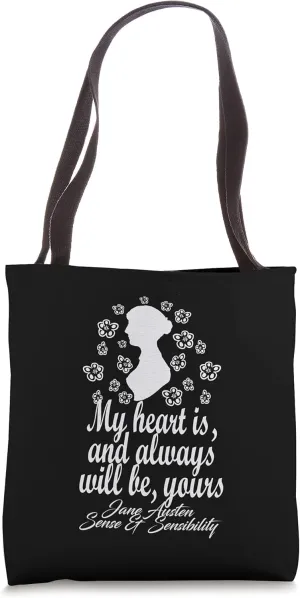 Jane Austen Book Club My Heart Is Yours Sense & Sensibility Tote Bag
