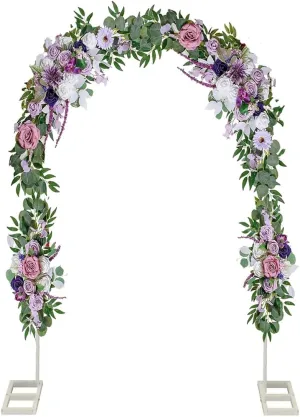 JCHB 90in Tall X 54in Wide Heavy Duty Single Rounded Top Metal Wedding Arch, Balloon Arch Backdrop Arch Stand for Wedding, Bridal, Garden, Indoor Outdoor Party Decoration