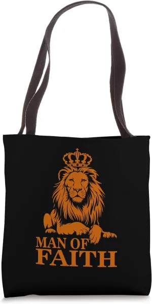Jesus Lion from Juda Revelation Yeshua Man of faith Tote Bag