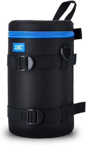 JJC Camera Lens Pouch Case for Canon RF 600mm EF 70-200mm Nikon Nikkor AF-S 70-200mm AF 80-200mm & More, Zipper Polyester Lens Protective Bag Interior Size 4.3x8.9”