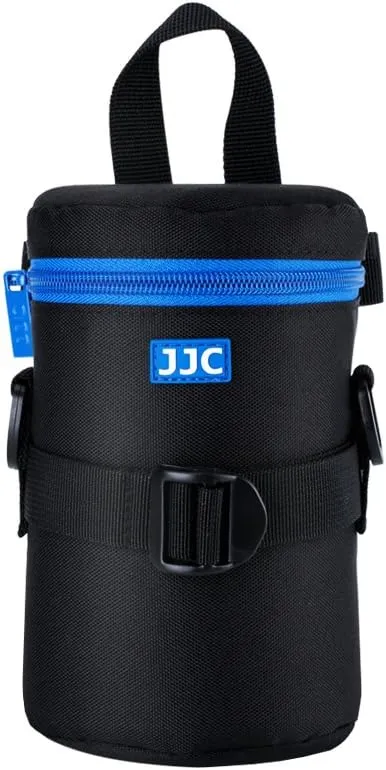 JJC Deluxe Lens Case Pouch for Canon EF 75-300mm f4.5-5.6/EF 24-105mm f4L/EF 16-35mm F4L/EF 100mm f2.8L,Nikon AF-S 24-70mm f2.8/16-35mm f4G/70-300mm f4.5-6.3G and other Lens below 3.15" x 6.69"(D x L)