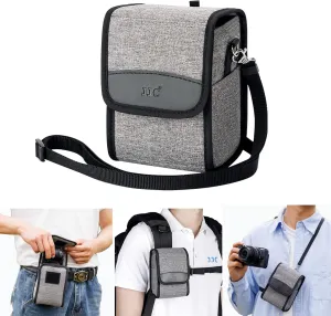JJC Portable Travel Camera Case Pouch Crossbody Bag with Strap for Fuji Fujifilm GFX100RF X100VI X100V X100F, Ricoh GR IIIx HDF GR III GRIII GR3,Sony A6700 A6600 A6000 A6100 A6300 A6400 & More Camera