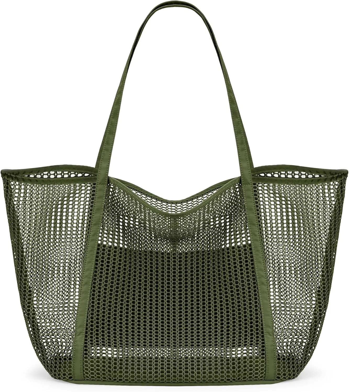 KALIDI FANCY FOREST Beach Mesh Tote Bag, Womens Shoulder handbag MAX 27L Grocery Bag