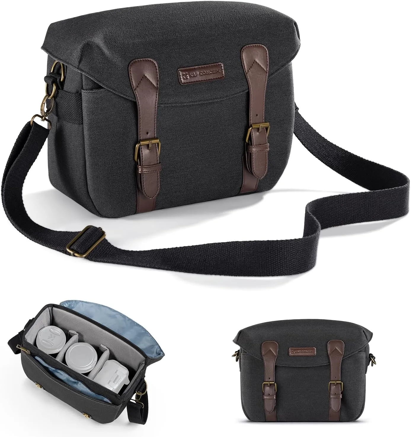 K&F Concept Sling Camera Bag,Crossbody DSLR Photography Camera Bag