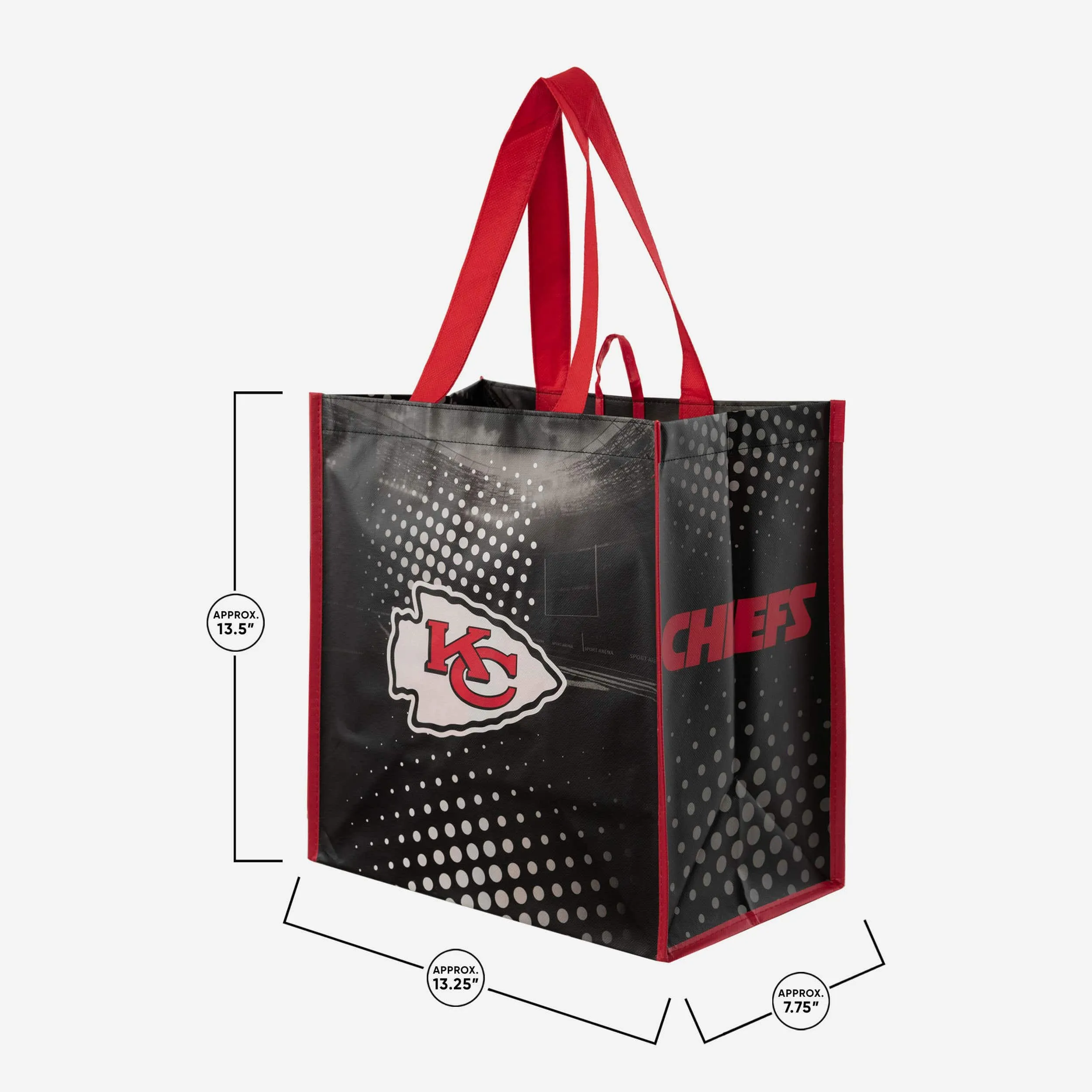 Kansas City Chiefs 4 Pack Reusable Shopping Bags