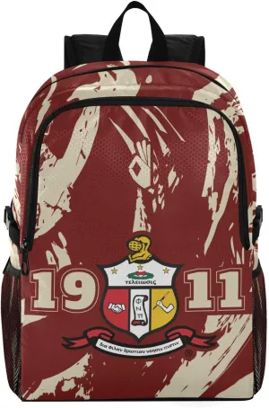 Kappa Alpha Psi Official Vendor - 1911 Crest - Backpack, Travel Bag - Fraternity Paraphernalia