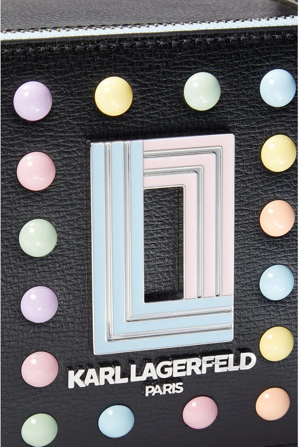 Karl Lagerfeld Paris Simone Studded Camera Crossbody
