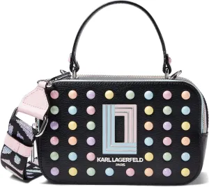 Karl Lagerfeld Paris Simone Studded Camera Crossbody