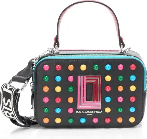 Karl Lagerfeld Paris Simone Studded Camera Crossbody