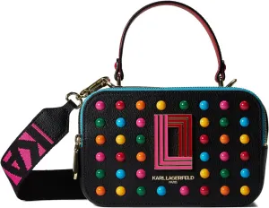KARL LAGERFELD Simone Studded Camera Crossbody