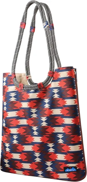 KAVU Market Bag Large Tote - Coastline Blanket