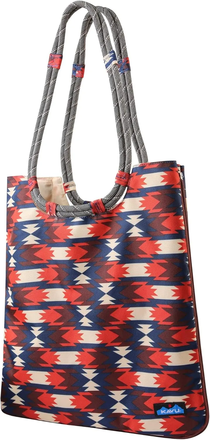 KAVU Market Bag Large Tote - Coastline Blanket