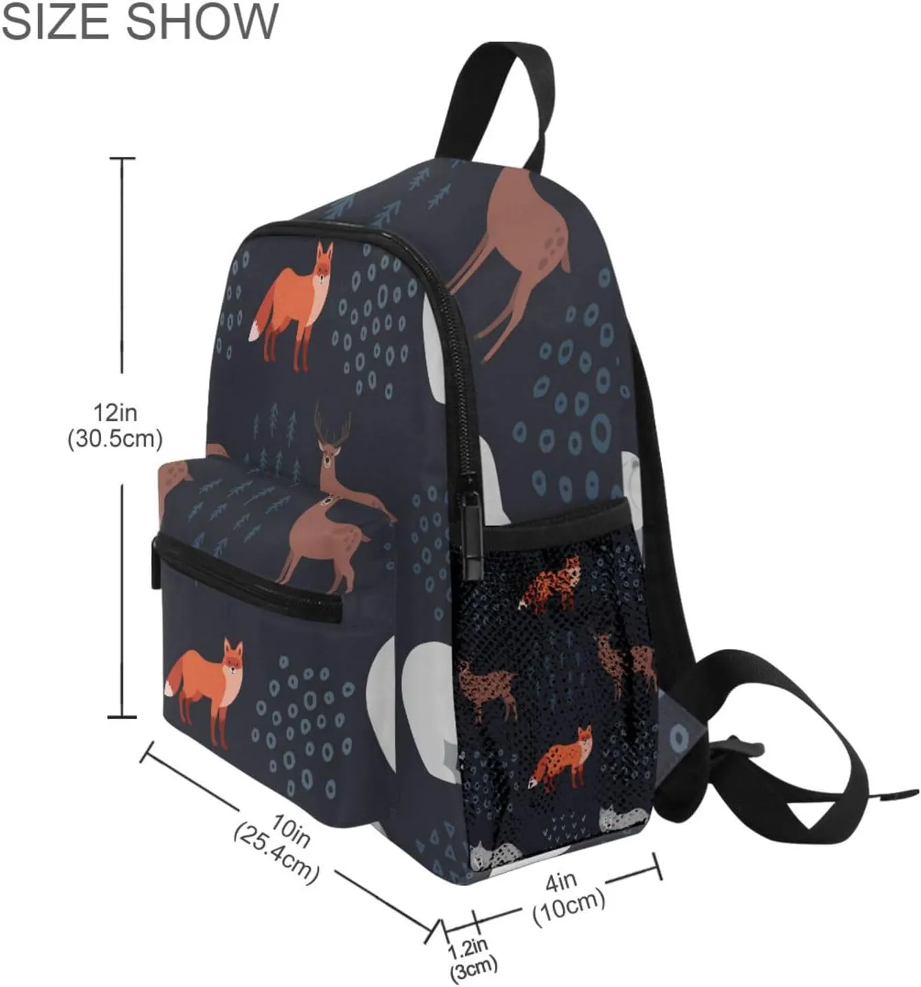 Kids Backpack Forest Animals Todder Backpack Lightweight Preschool Kindergarten Book Bag Practical and Durable Daycare Bag for Travel,Toys