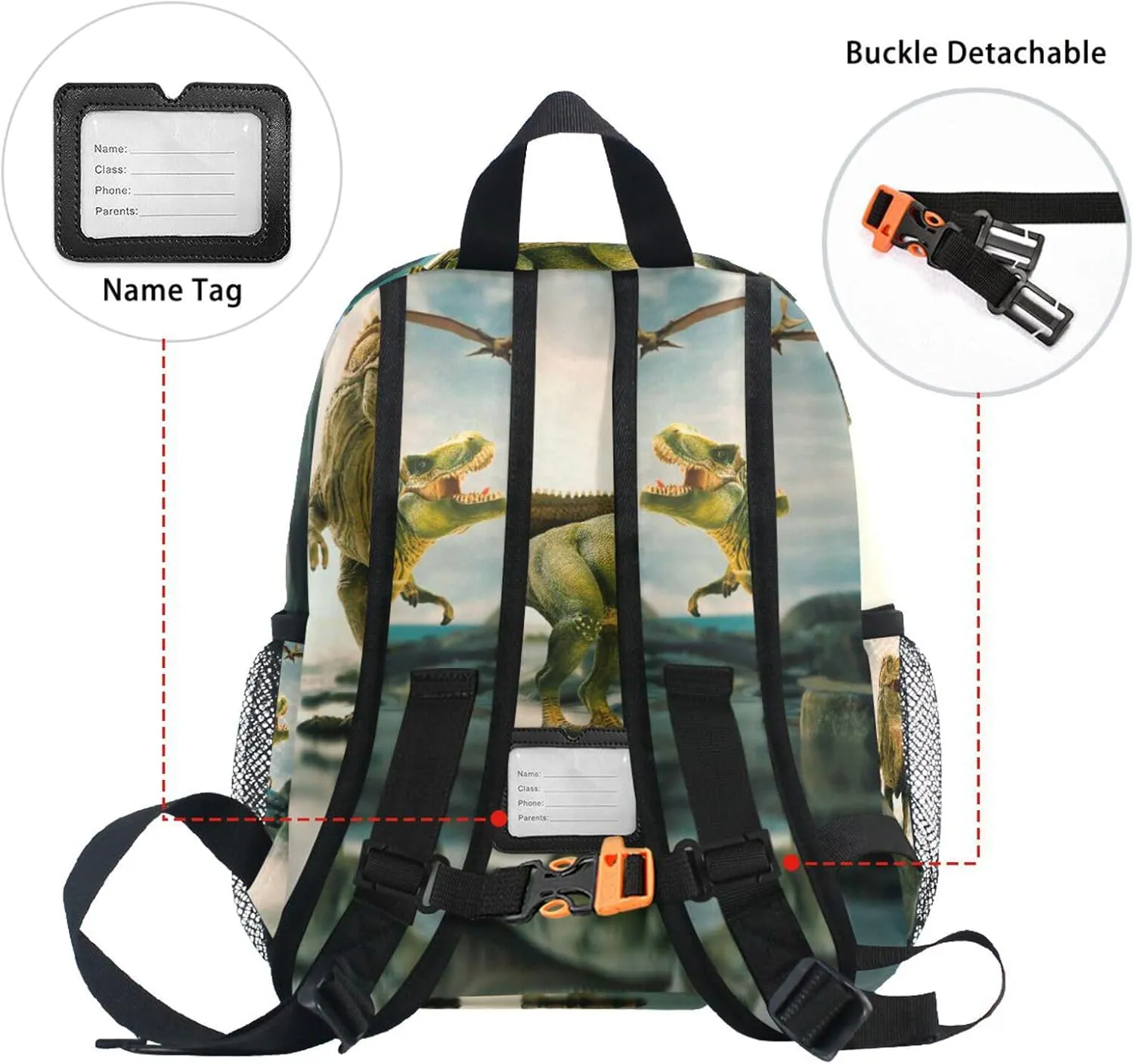Kids Backpack Special Dinosaur Todder Backpack Lightweight Preschool Kindergarten Book Bag Practical and Durable Daycare Bag for Travel,Toys