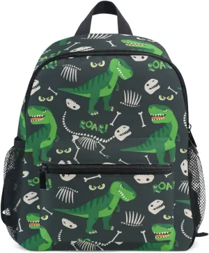 Kids Backpack T Rex Dino Dinosaur Retro Todder Backpack Lightweight Preschool Kindergarten Book Bag Practical and Durable Daycare Bag for Travel,Toys