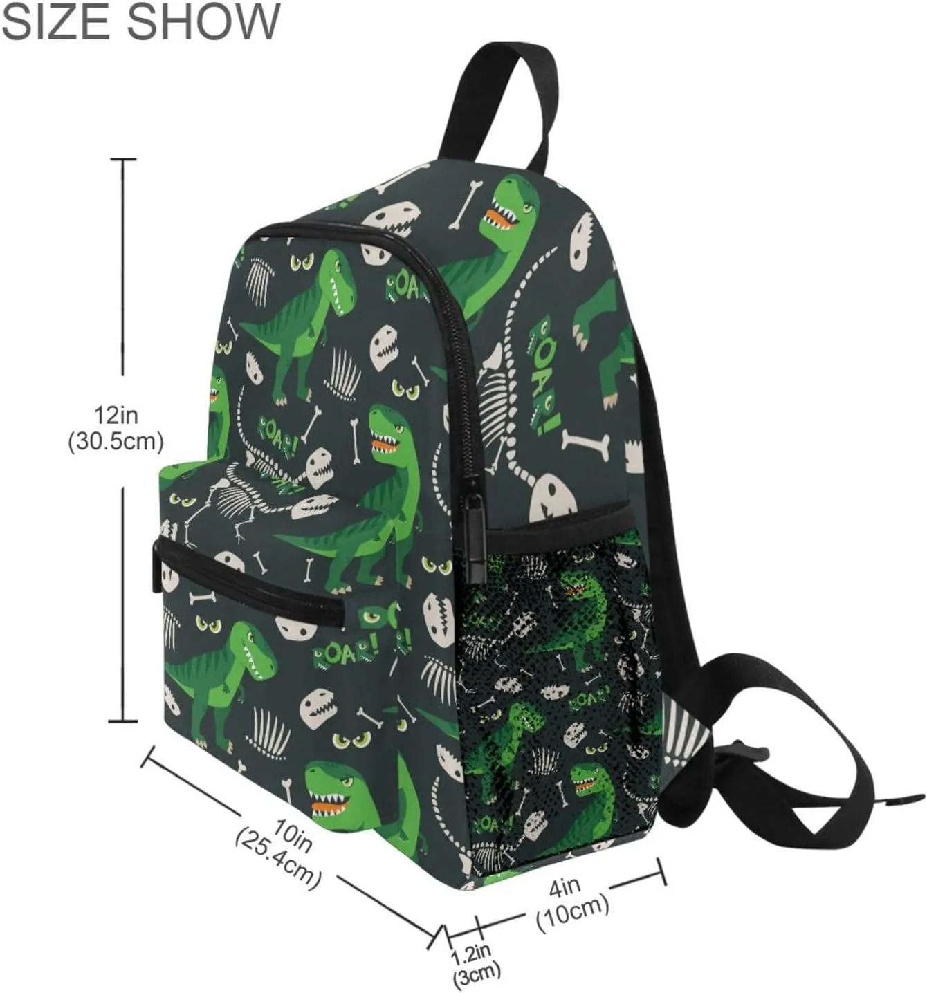 Kids Backpack T Rex Dino Dinosaur Retro Todder Backpack Lightweight Preschool Kindergarten Book Bag Practical and Durable Daycare Bag for Travel,Toys