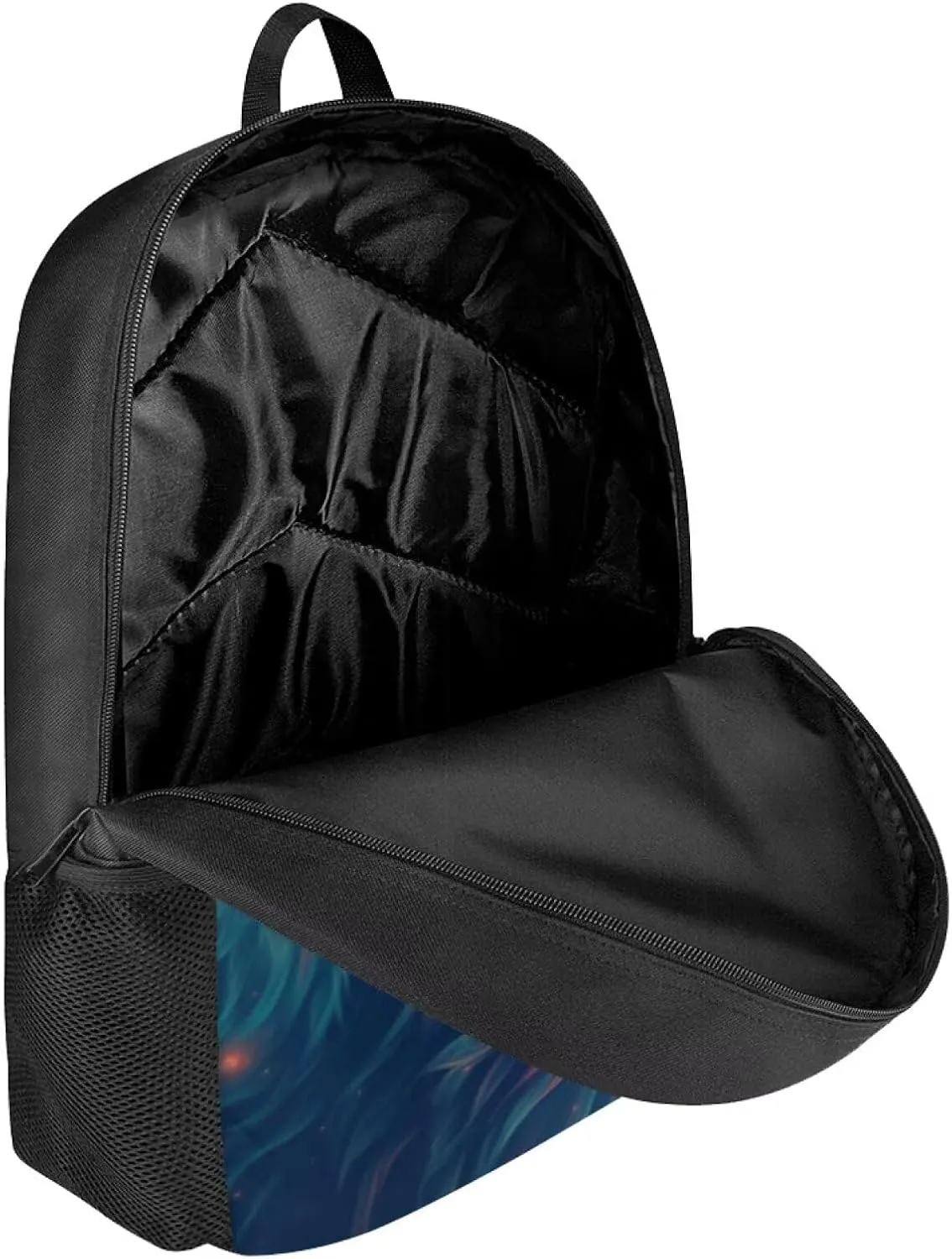 Kids Cute Animal School Backpack 17 Inch Black Lightweight Sturdy Soft Padded Bear Backpack for Girls Boys Trendy Personalized Bookbag with Mesh Pocket Children Travel Outing Daypack