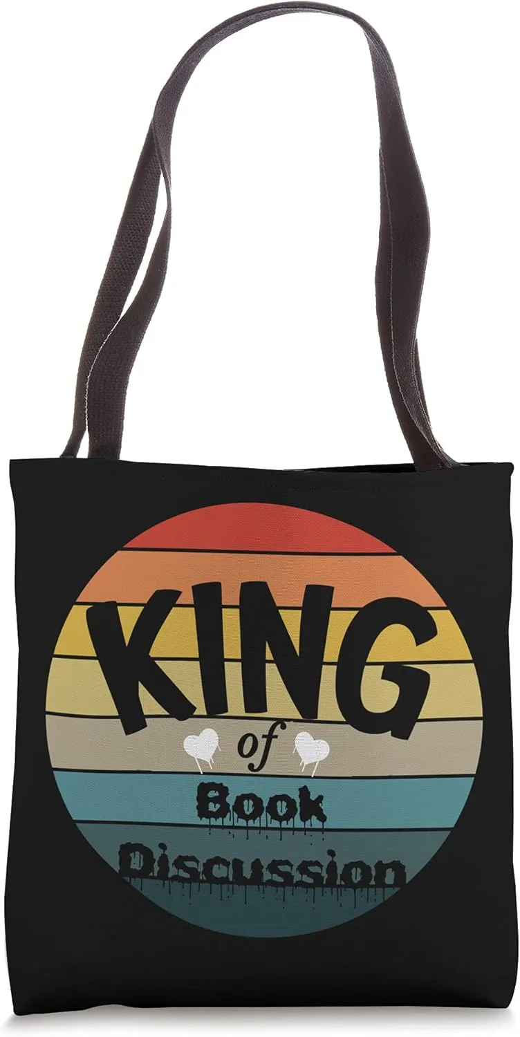 King Of Book Discussion Clubs Tote Bag