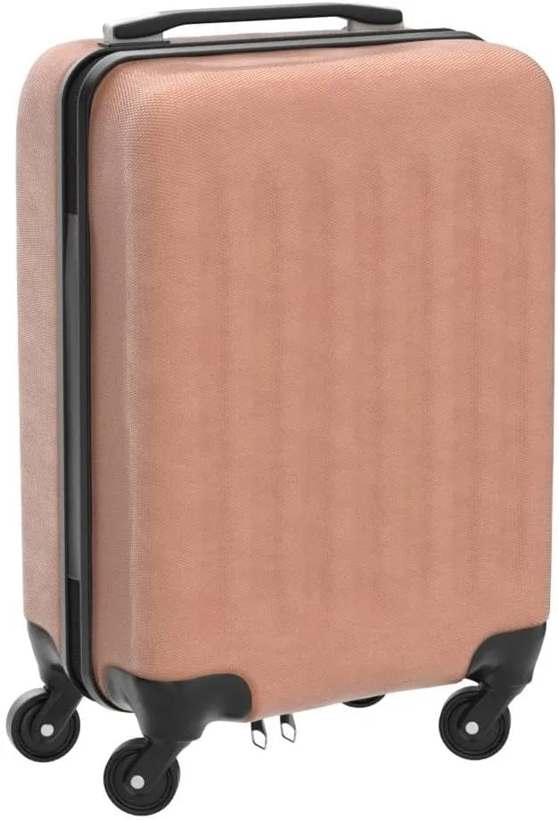 Kono Small Carry on Suitcase 20 Inch Hardside Carry on Luggage Suitcase with Spinner Wheels, Lightweight Rolling Cabin Suitcase for Airplanes Travel (Rose Gold, For 1-3 Days Travel)