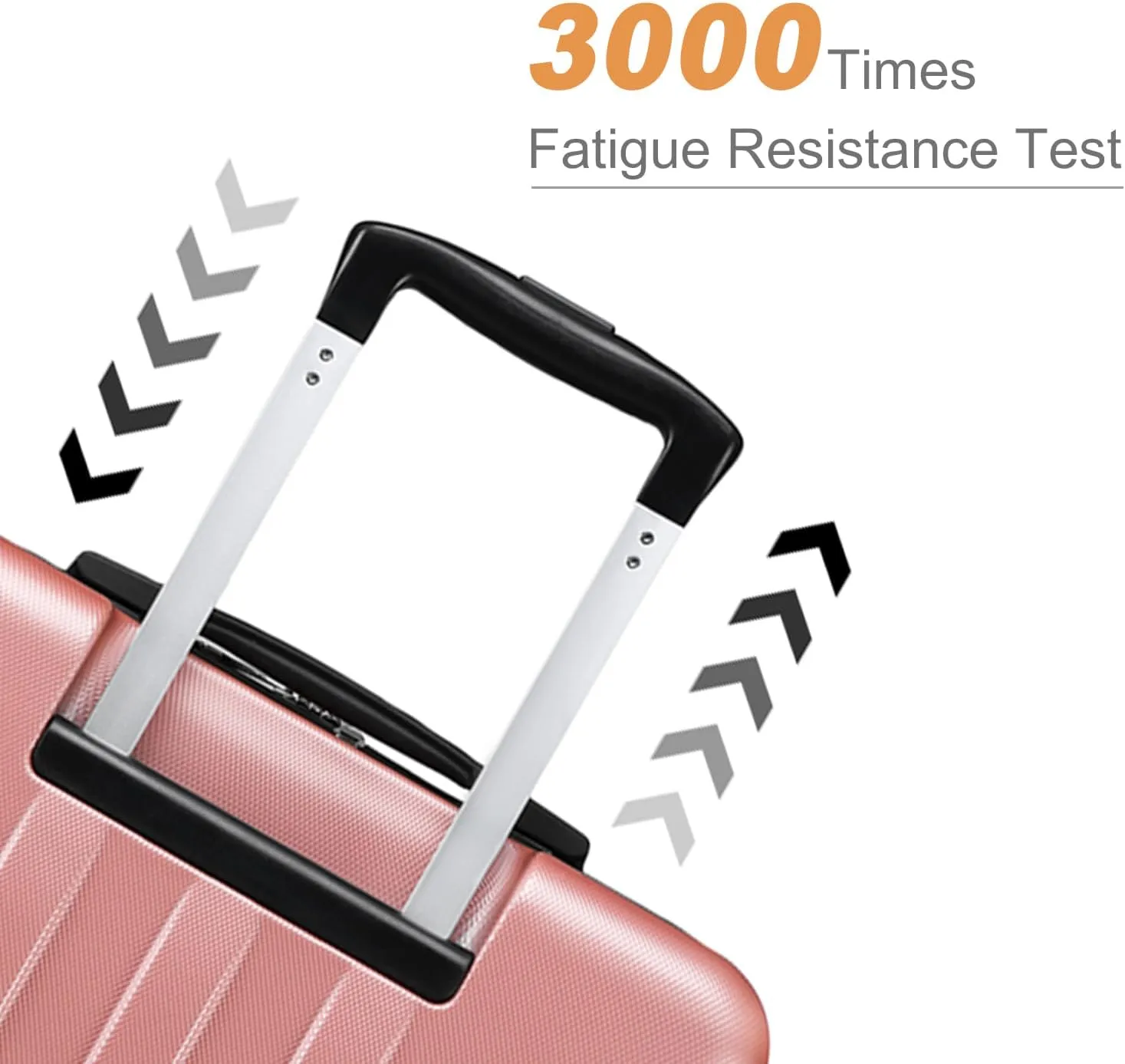 Kono Small Carry on Suitcase 20 Inch Hardside Carry on Luggage Suitcase with Spinner Wheels, Lightweight Rolling Cabin Suitcase for Airplanes Travel (Rose Gold, For 1-3 Days Travel)