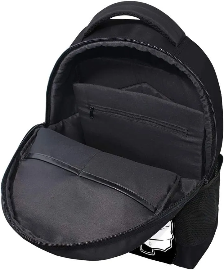 Kuizee Classic Backpack Adjustable Padded Shoulder Straps Daypack ﻿Beautiful Cool Woman Holding A Gun Black Book Bag Casual Bags Durable College School Daily 16Inch